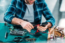 electronic repair tech female